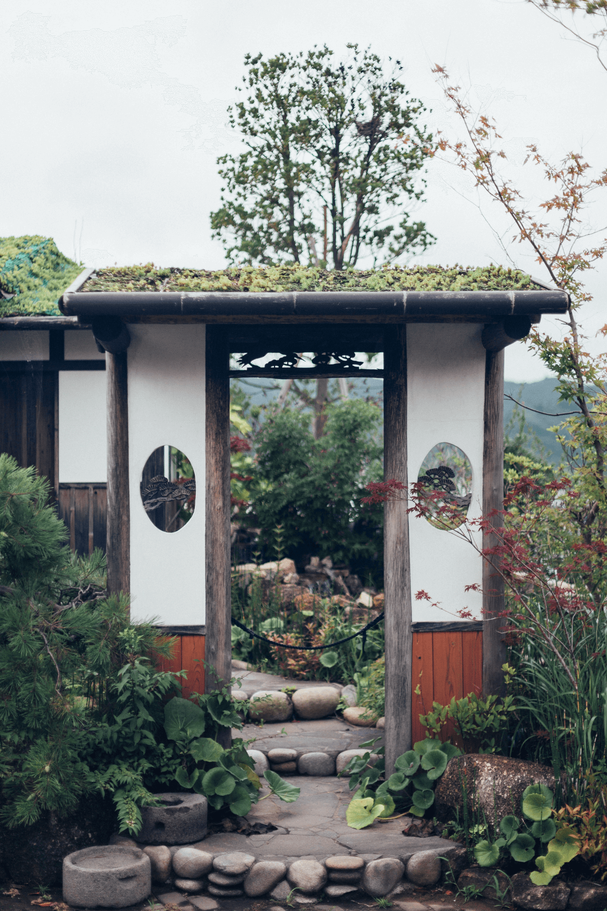 Entrance gate to enchanting garden.